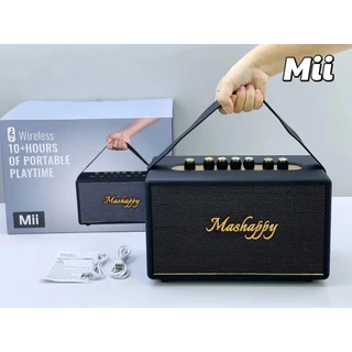 Mashappy(ปรับเบสได้) Bluetooth speaker wirelessรุ่นอัพเกรด ลำโพงบลูทูธ รุ่นMii 20Wลำโพงพกพา เสียงนุ่ม เบสแน่น ดีไซส์สวย