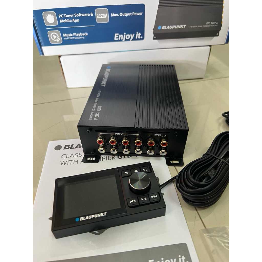 7655บาท DSP 4in 8out ยี่ห้อ Blaupunkt ปรับจูนจากมือถือและโน๊ตบุ๊ค ปรับจูนเสียงติดรถยนต์