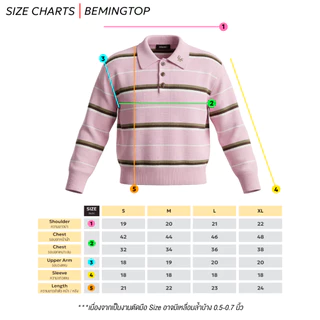 (พร้อมส่ง)Bemingtop1032(S-XL)-BMG Soft Stripe Polo — Everyday มีสไตล์ ใส่สบายทุกลายเส้น