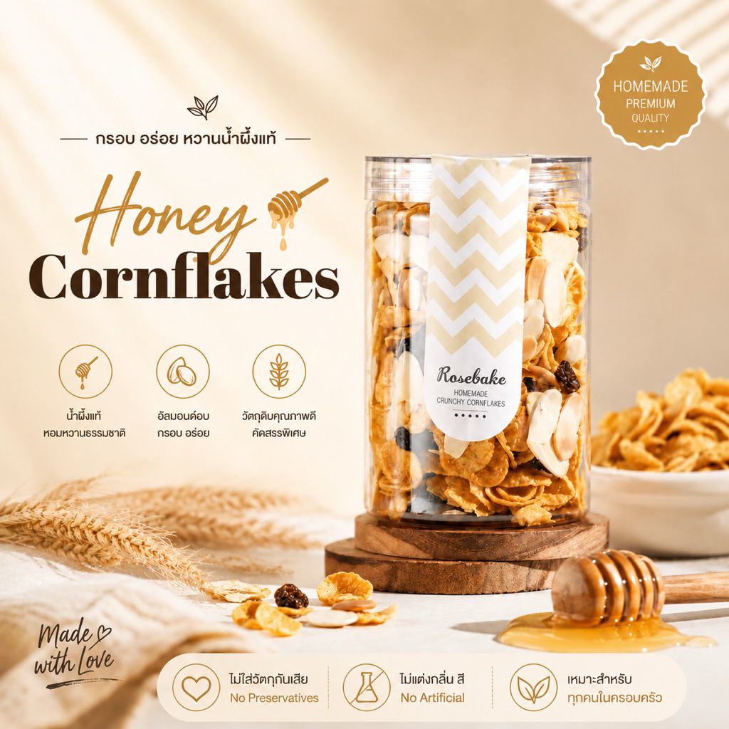 คอร์นเฟลก Cornflakes size S Size 180กรัม