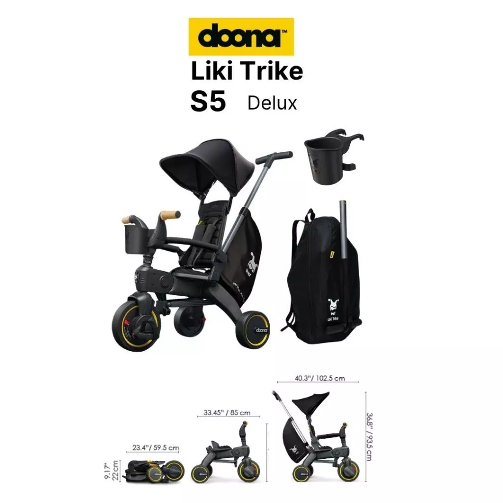 doona LIKI รุ่น S5 รถเข็นเด็ก รถเข็นสามล้อ รถนั่งเด็ก จักรยานเด็ก จักรยานพกพา จักรยานสามล้อพร้อมส่ง
