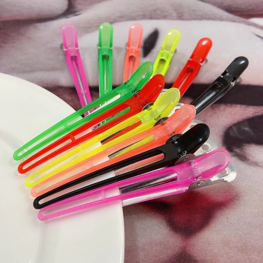 กิ๊บปากเป็ด 12 ชิ้น คละสี หลากหลายสไตล์