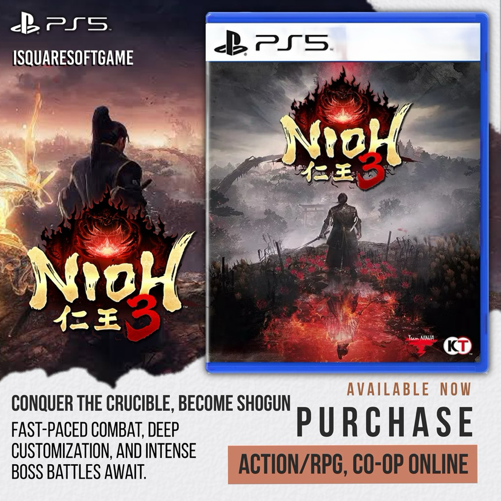 🛵 𝙁𝙖𝙨𝙩 𝘿𝙚𝙡𝙞𝙫𝙚𝙧𝙮!⚡️NIOH 3 สำหรับเครื่อง PS5