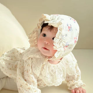 หมวกลูกไม้ หมวกเด็กแรกเกิด ลายน่ารักใส่สบาย ผ้าฝ้ายนุ่ม สไตล์หวานๆ