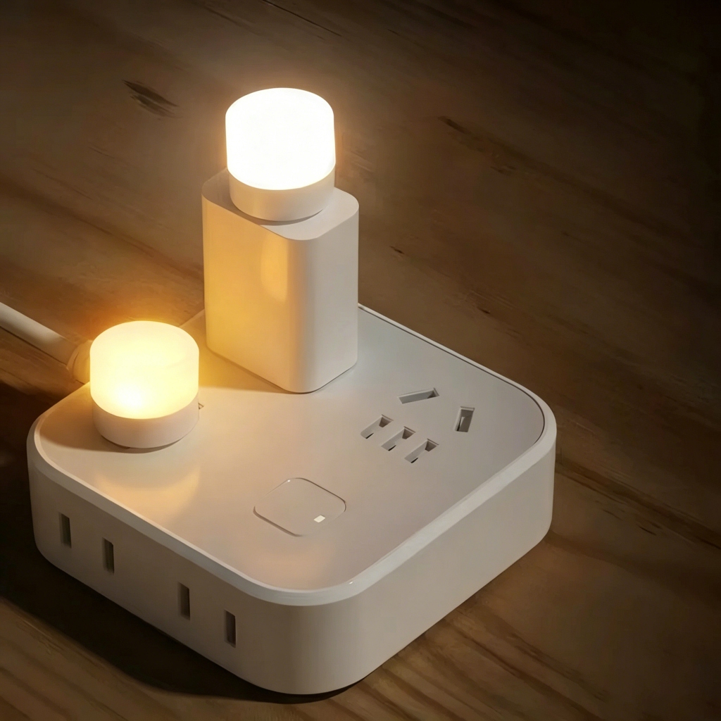 ไฟ LED กลางคืนแบบ USB พร้อมการป้องกันดวงตา แสงอุ่น 3 ชุด