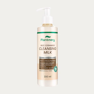 Plantnery Rice Ceramide First Cleansing Milk แพลนท์เนอรี่ ไรซ์ เซราไมด์ เฟิร์ส คลีนซิ่ง มิลค์ 250 มล.