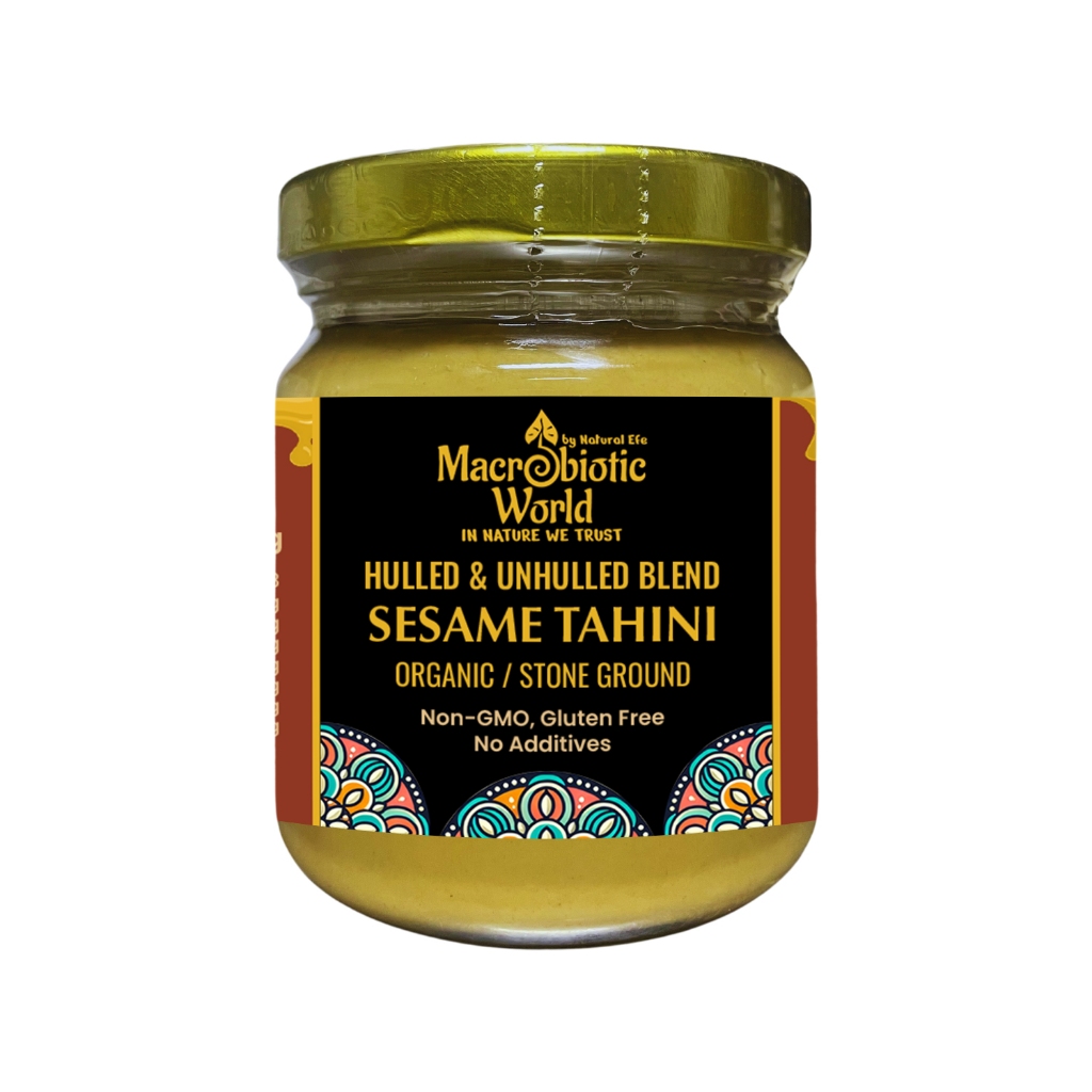 ORGANIC/BIO UNHULLED & HULLED SESAME SEED TAHINI BLEND(185g/500g/1kg) SYM