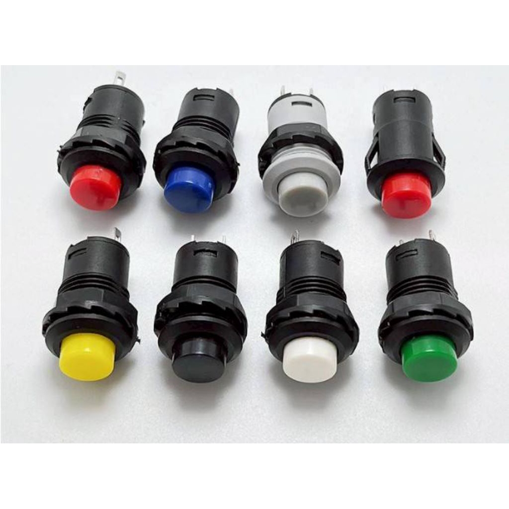 สวิตซ์กดติดปล่อยดับ กดติดกดดับ Pushbutton Switches DS228 DS428 12Mm OFF- ON Push ปุ่ม3A /125VAC DS-228 DS-428พร้อมส่ง