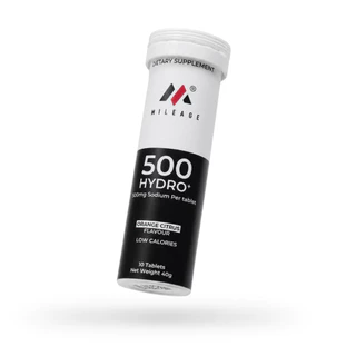 500HYDRO+ Mileage Ultra electrolyte tablets เกลือแร่เม็ดฟู่ สำหรับเล่นกีฬา