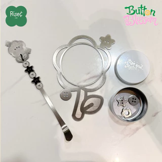(Lot.3 พร้อมส่ง) Rise& เคสกระชอนผงมัทฉะ Button Blossom Collection