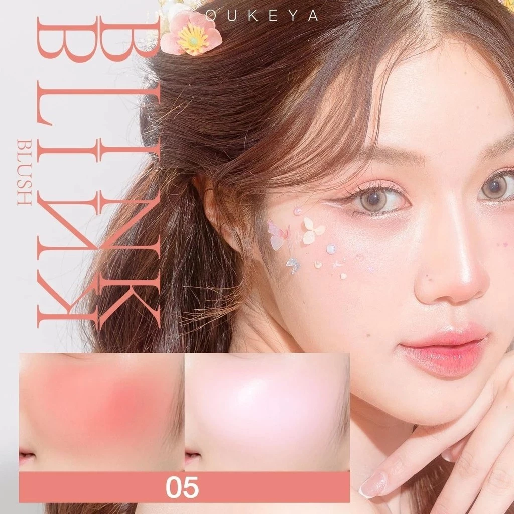 OUKEYA BLINK BLINK BLUSH บลัชออน 2 ช่อง thumbnail 8