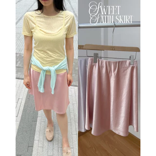 UIUI | SWEET SATIN SKIRT กระโปรงซาติน
