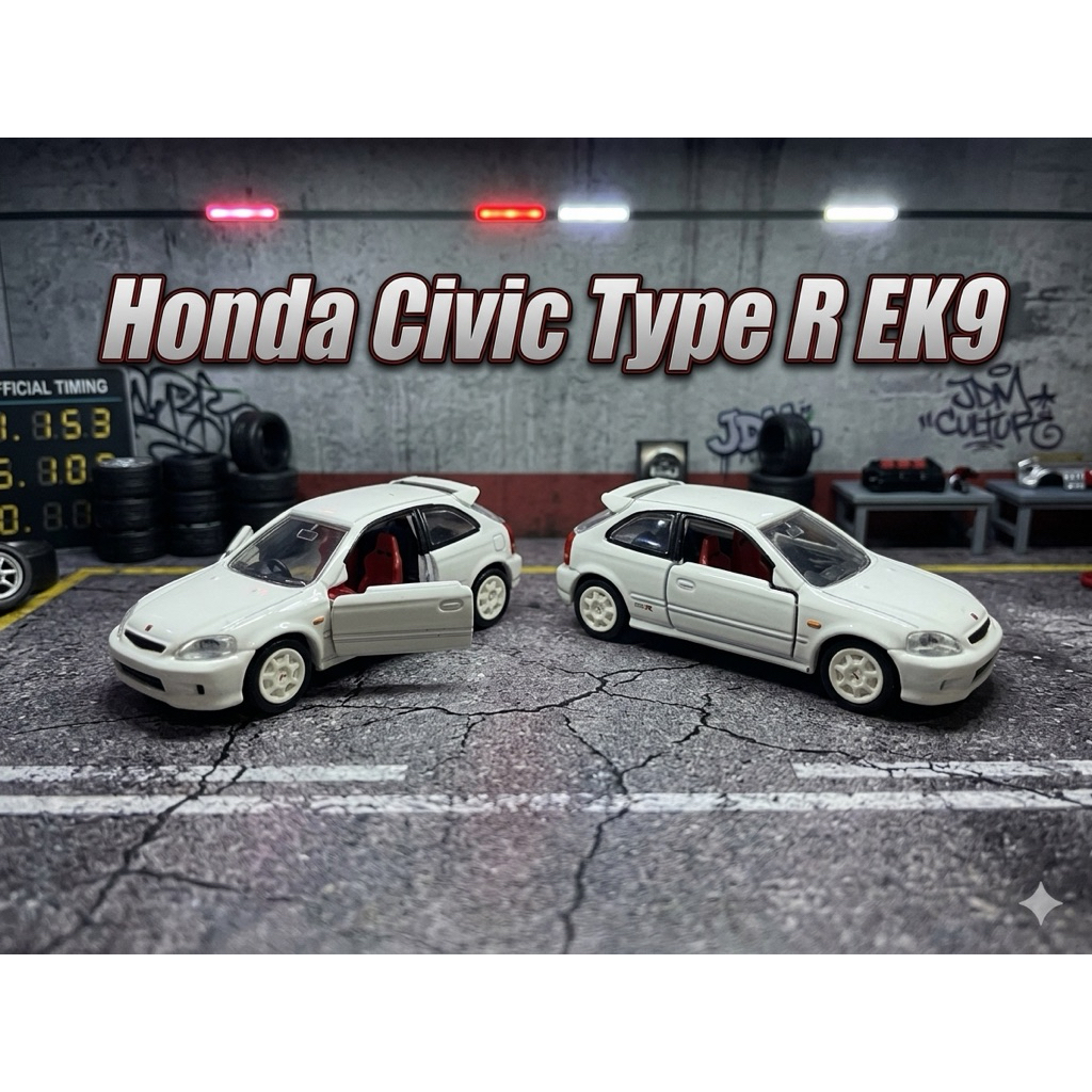 Tomica Premium No.37 Honda Civic Type R EK9 สีขาว