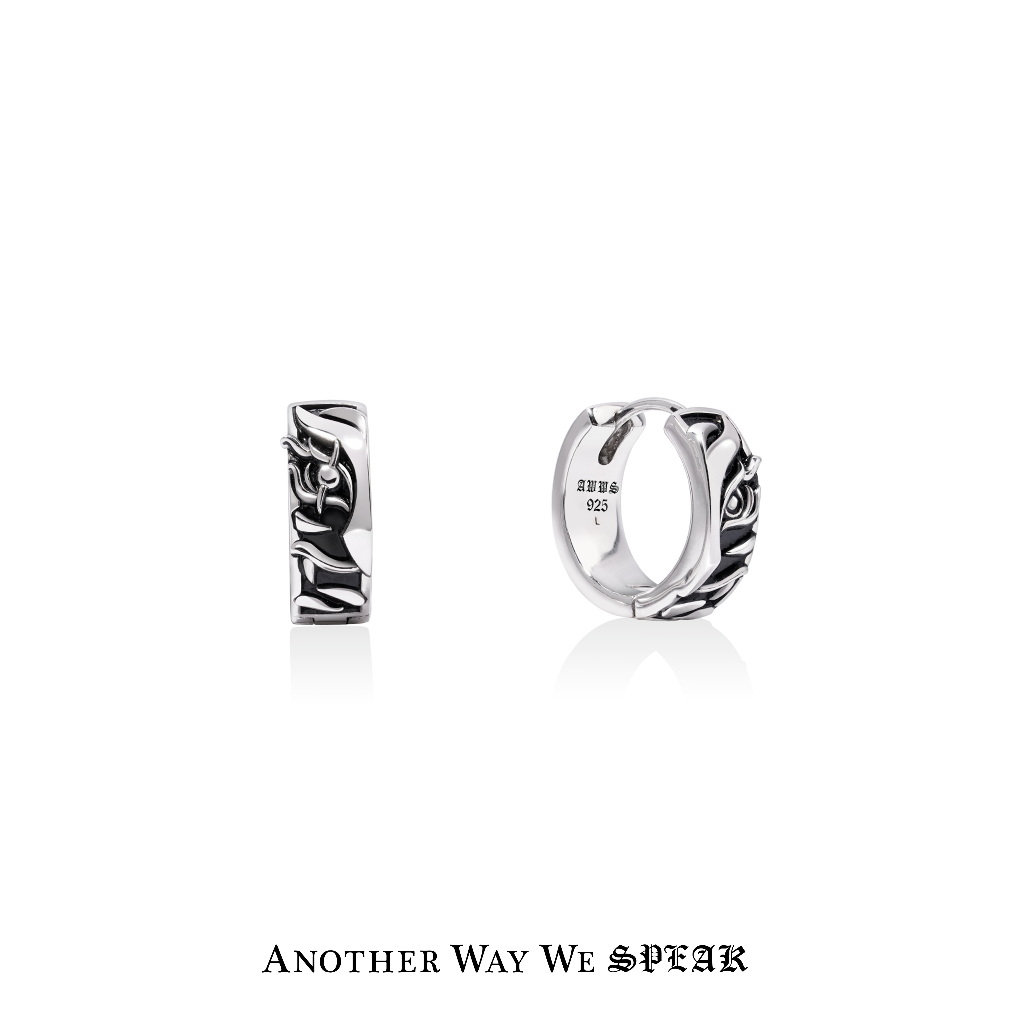 ANOTHER WAY WE SPEAK แหวนเงินแท้รุ่น BLACK STAR TATTOO SIGNET