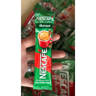 NESCAFÉ Blend & Brew Espresso Roast เนสกาแฟ เบลนด์ แอนด์ บรู เอสเปรสโซ โรสต์ (สีเขียว) 27 ซอง