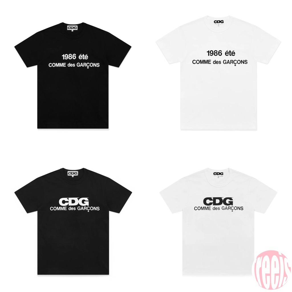 [ลด 20% ทักแชท] เสื้อยืด CDG 1986 comme des garcons Logo T-Shirt (ของแท้ 100%)