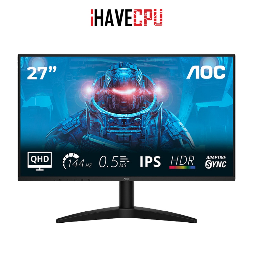 จอมอนิเตอร์ (monitor) iHAVECPU AOC Q27B36X/67 - 27 IPS 2K 144Hz