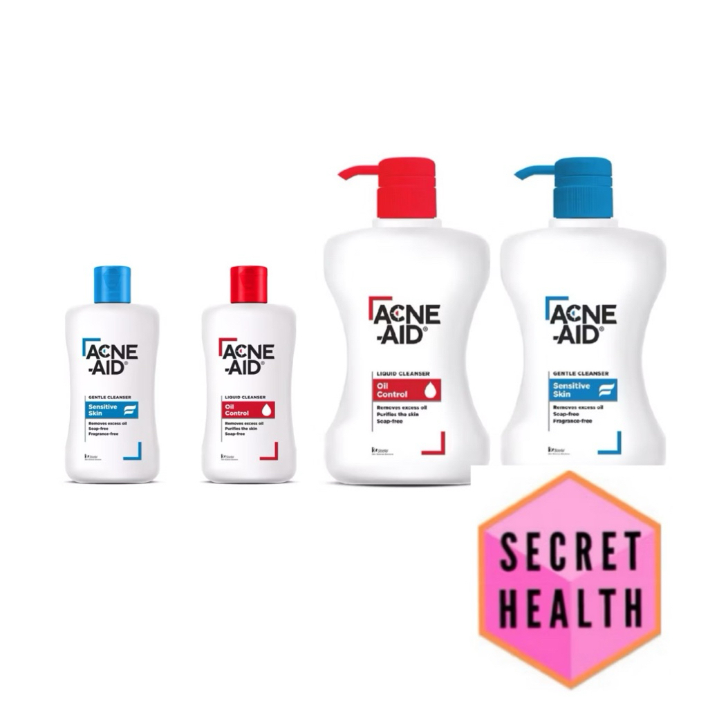 ((ของแท้ร้านยา)) ACNE-AID LIQUID CLEANSER แอคเน่-เอด ลิควิด เคลนเซอร์ และ ACNE-AID GENTLE CLEANSER