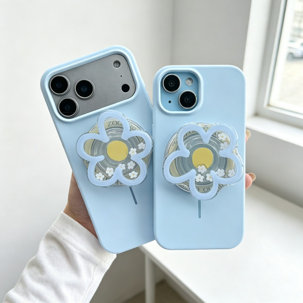 17promaxเคสซิลิโคน ชาร์จได้ พร้อมกิ๊บต๊อก pop up งานกำมะหยี่ สำหรับ for iPhone 18promax 16/11/12/14/15/13/pro/max 13 17