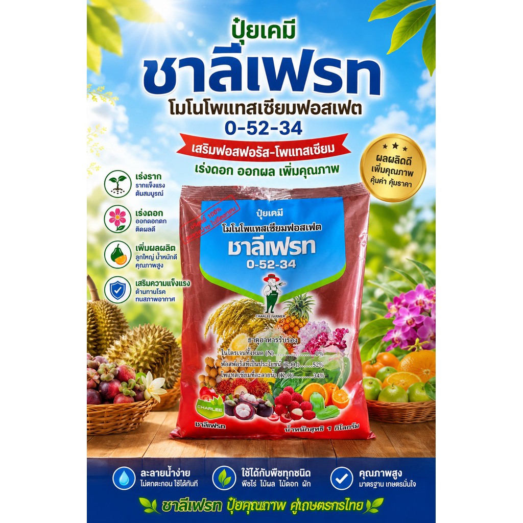 ปุ๋ย ชาลีเฟรท 0-52-34