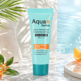 (สินค้าขนาดทดลอง) Aqua+ Series Multi-Protection Sunscreen 5 ml. - ครีมกันแดดคุมมัน