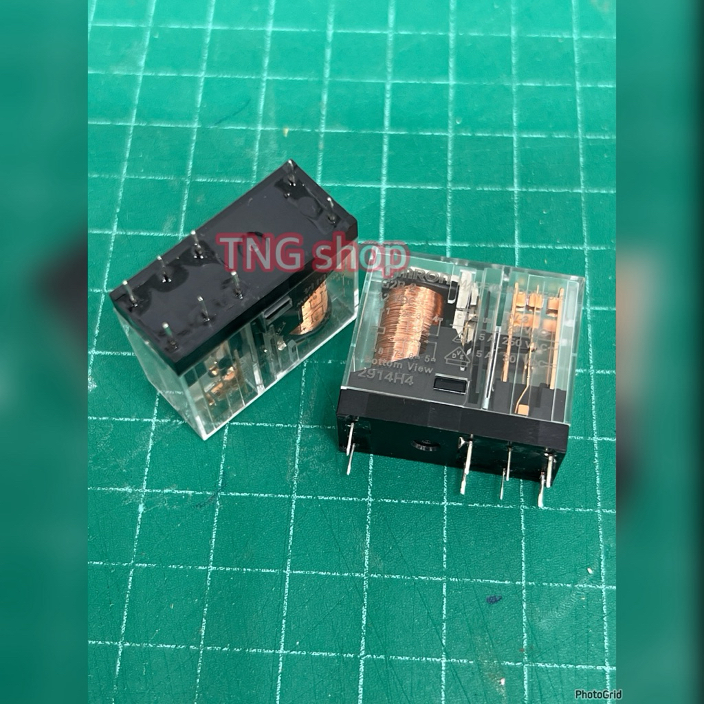 รีเลย์ G2R-2   8ขา  5VDC  12VDC  24VDC  48VDC  220VAC  รีเลย์ 8ขา  5A   ของใหม่  มีของพร้อมส่งจากไทย