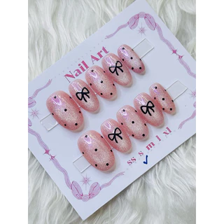 พร้อมส่ง ✅ อัลม่อนสั้น มนสั้น เล็บเจลแท้ 100% ฟรีกาว+ตะใบ