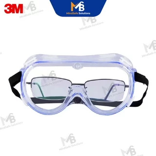 3M 1621 (ของแท้) รุ่น AF (Anti Fog) ป้องกันฝ้า แว่นตานิรภัย แว่นกันสารเคมี แว่นกันละออง