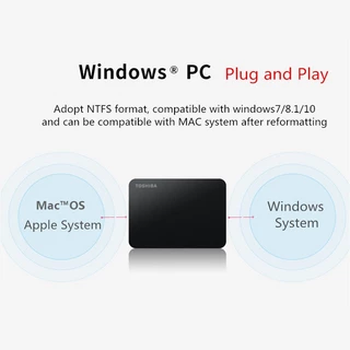 Toshiba External Harddisk 4TB/2TB/1TB ฮาร์ดดิสก์แบบพกพา HDD 2.5" USB3.0 Highspeed ที่เก็บข้อมูลแบบพกพา External Harddisk