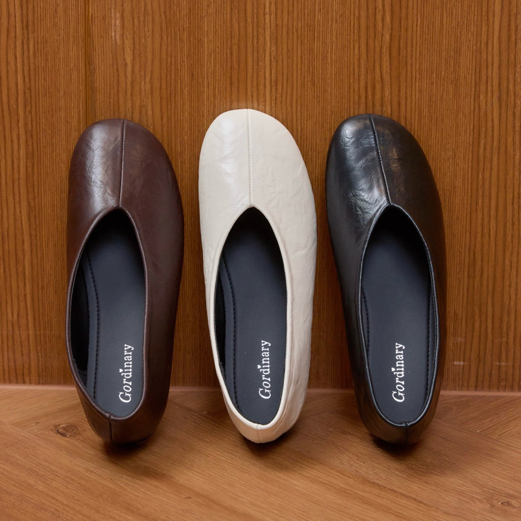 Gordinary Ivy คัทชูวินเทจทรงหน้าวี Size 36-40  (833-1)