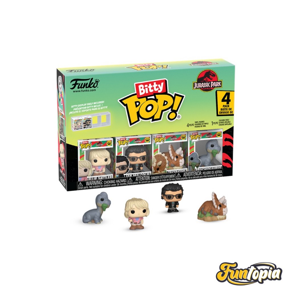 Funko Bitty POP!  (92953)Ellie Sattler, Ian Malcolm, Triceratops, Brachiosaurus Bitty POP! by Funko 