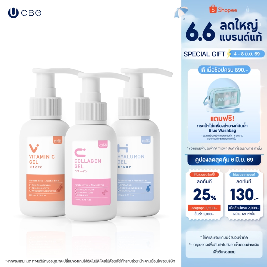 [เซตสุดค้ม แพค3ชิ้น]CBG Devices เจลทรีทเมนต์นวดหน้า 3 สูตรยอดฮิต ใช้กับเครื่องนวดหน้าได้ทุกรุ่น เพิ่มความชุ่มชื่นให้ผิว