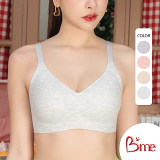 B'me เสื้อชั้นในไร้ขอบ level 2 ฟองกลาง รุ่น ME1A4X สีเทา สีนู้ด สีชมพู สีม่วง New M.7