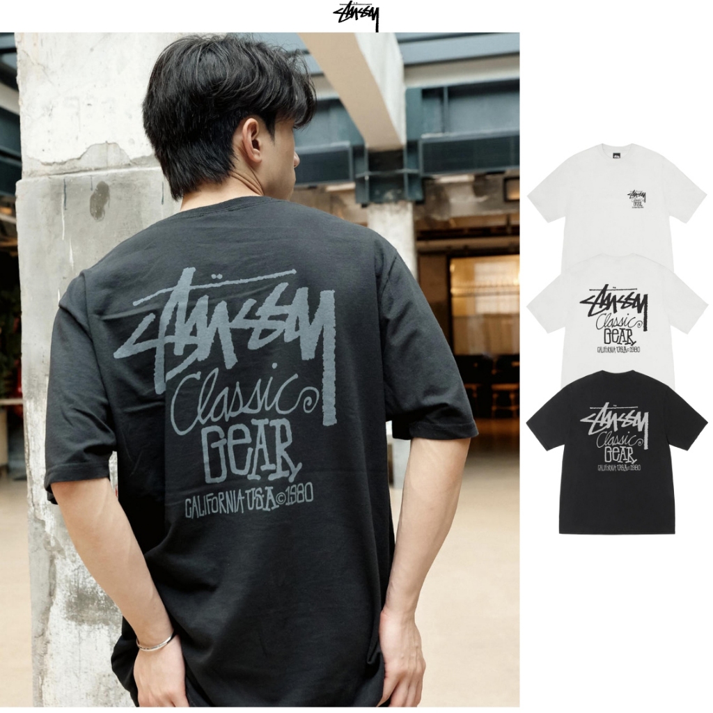 เสื้อยืด Stussy แท้ Classic Gear Tee