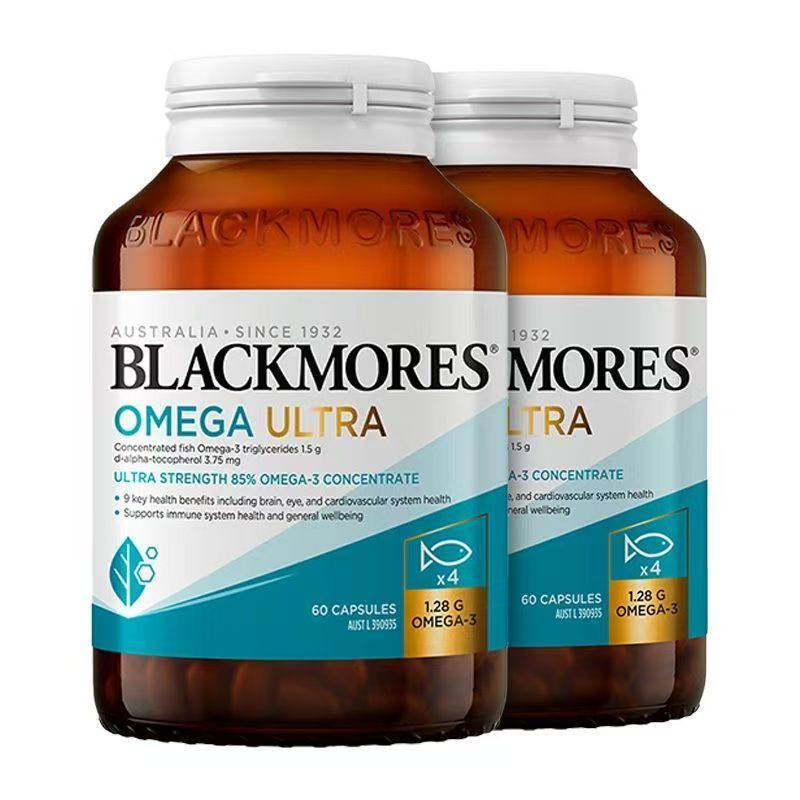 BLACKMORES OMEGA ULTRA น้ำมันปลาทอง ดีพซี ซูเปอร์ คอนเซนเตรทเต็ด 60 โอเมก้า 3 ซอฟต์เจล