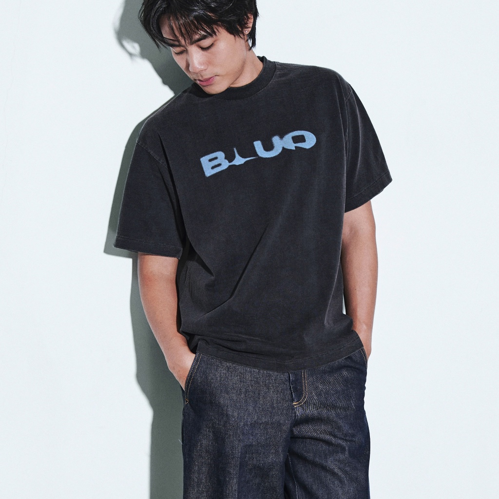 RAW CONCRETE FADED BLUR TEE รูปที่ 8