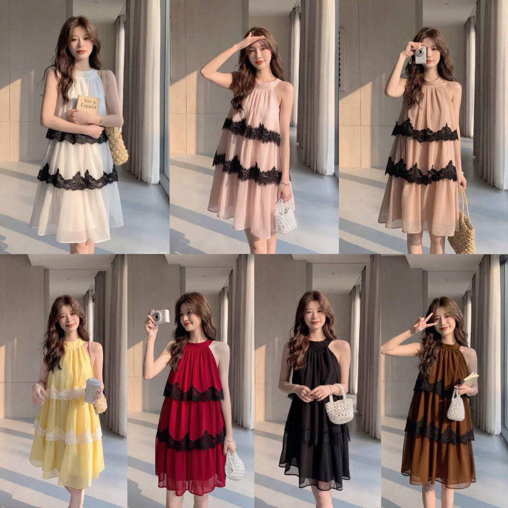 LILY งานป้าย สินค้านำเข้า เดรสกระโปรง เดรสใส่เที่ยว เดรสออกงาน เดรสสวยๆ เดรส เดรสน่ารักๆ