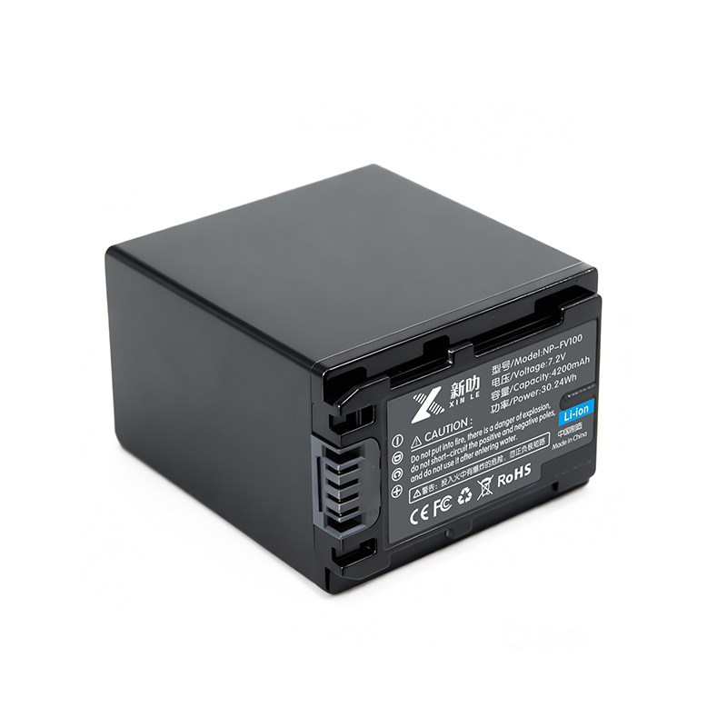 2 NP 3 Fv100 Np-Fv100 Npfv100 Batteries For Sony Fv30 Fv50 Fv70 Sx83e Sx63e Fdr-Ax100e Ax100e HDR