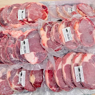 เนื้อริบอาย แพ็ค 1kg (4-6ชิ้น)สเต็กเนื้อริบอาย