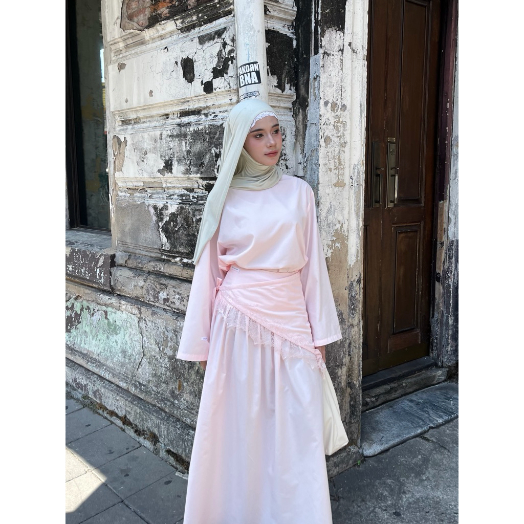 Daily Grace Collection | Flowy Cotton Twill Skirt (เฉพาะกระโปรง)
