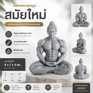 🔥 โมเดลพระพุทธรูปสมัยใหม่ (พระพุทธ แฮนด์ซั่ม) ขนาด 8 ซม. งานละเอียด ของสะสม ของแต่งบ้าน ของขวัญสายมู 🔥