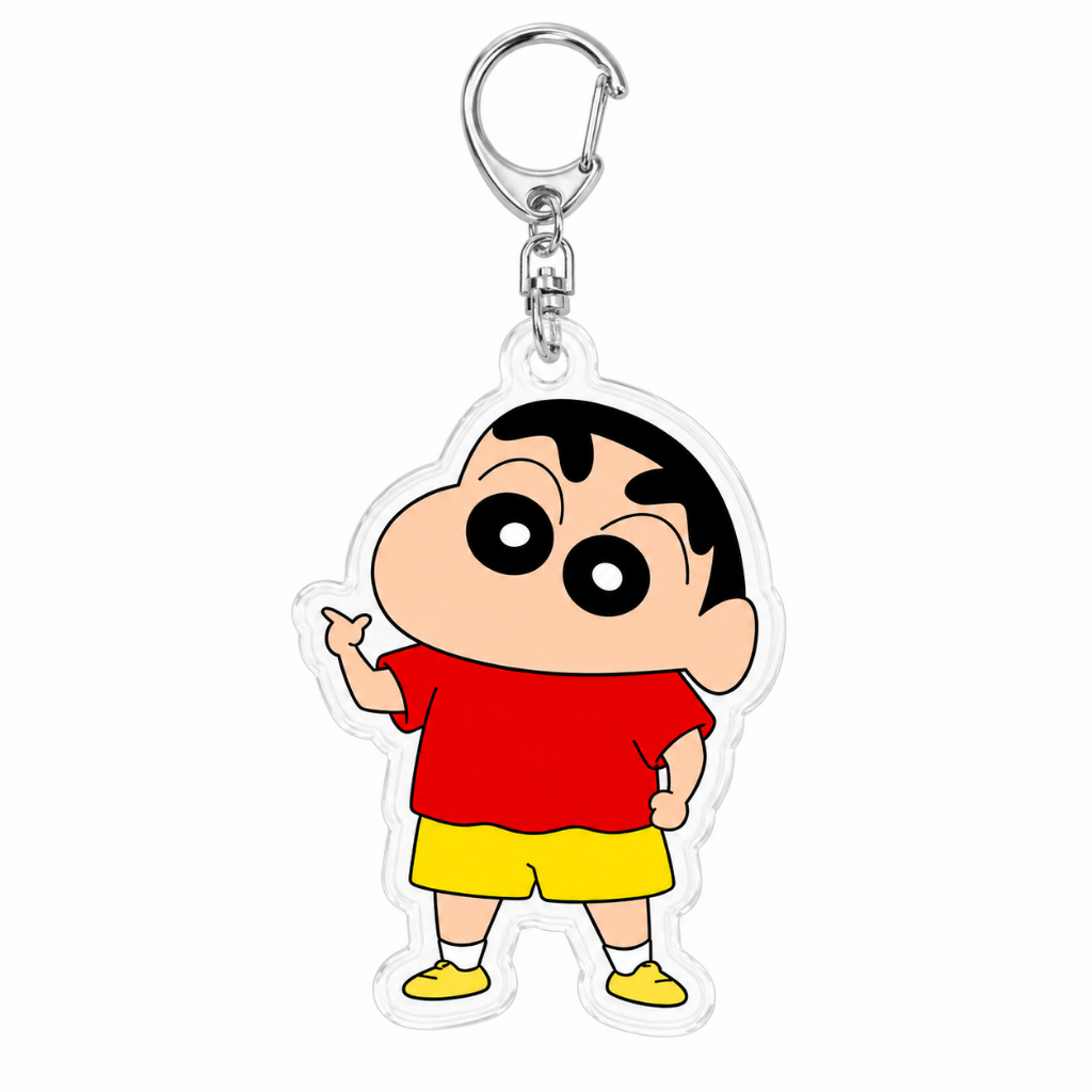 พวงกุญแจ เครยอน ชินจัง keychain พวงกุญแจอะคริลิค Hiroshi Nohara Misae Nohara พวงกุญแจน่ารัก ห้อยกระเป๋า รถยนต์
