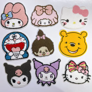 ตัวรีดติดเสื้อผ้า ไหมพรมปักฟู diyเสื้อผ้า กระเป๋า cute