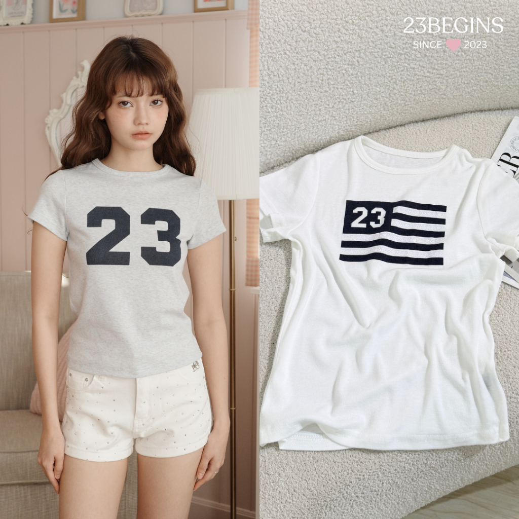 Basic Tee เสื้อยืดผ้าคอตตอน 100% เสื้อยืดคอกลม (0061)