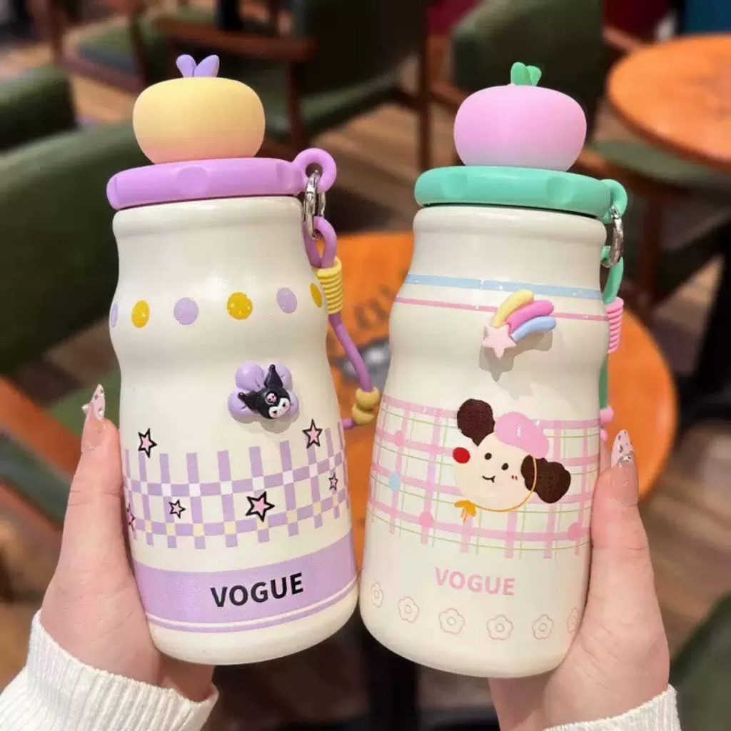 พร้อมส่งจากไทย ค่าส่งถูก 480ML กระติกน้ํา สแตนเลส 316 กระติกน้ำ น่ารัก พกพาสะดวก กระติกน้ำสแตนเลส