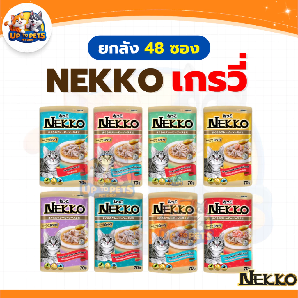 [ ยกลัง 4 โหล ] Nekko ทุกสูตร อาหารแมวเปียก เน็กโกะ มีให้เลือกหลายรสชาติ ส่งทุกวัน thumbnail 5