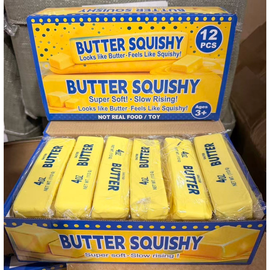(ยกกล่อง) สกุชชี่เนย สกุชชี่ ของเล่นเด็ก เนยบัตเตอร์ butter 🧈