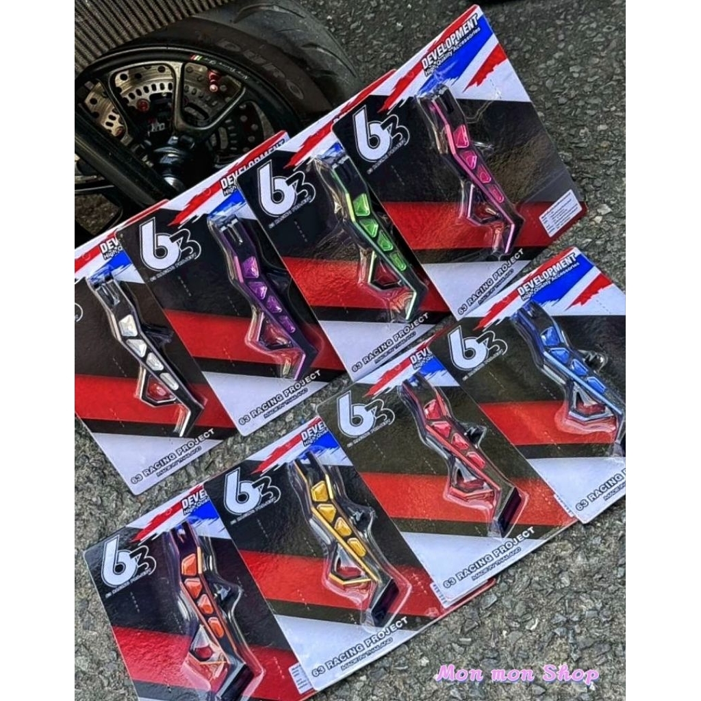 ขาตั้ง ทูโทน 63 Racing งาน CNC ใส่จีออโน่ Giorno/Forza350