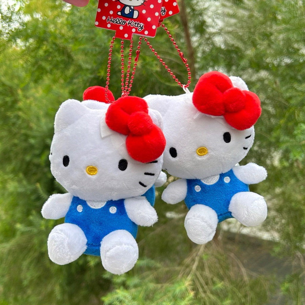 (พร้อมส่ง💥แมสได้🛵)พวงกุญแจ Hellokitty โบว์แดง ของแท้100%