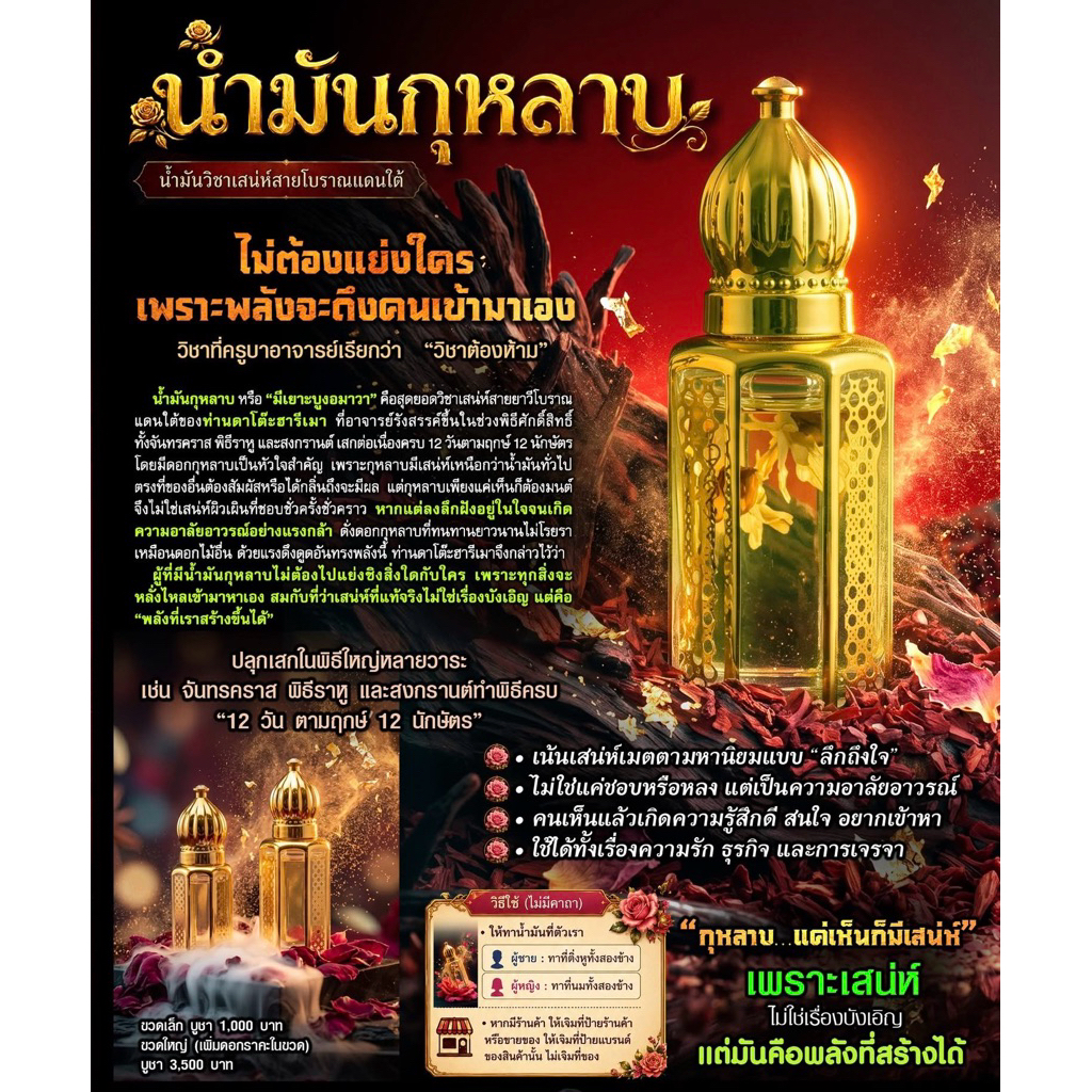 น้ำมันกุหลาบ (น้ำมันวิชาเสน่ห์)